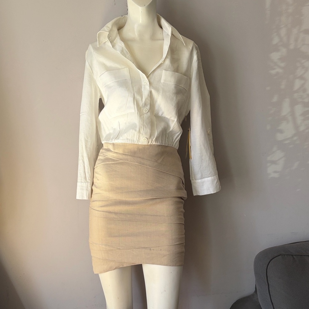 Alice + Olivia Stacey Bendet Ruffled Contrast Texture Dress